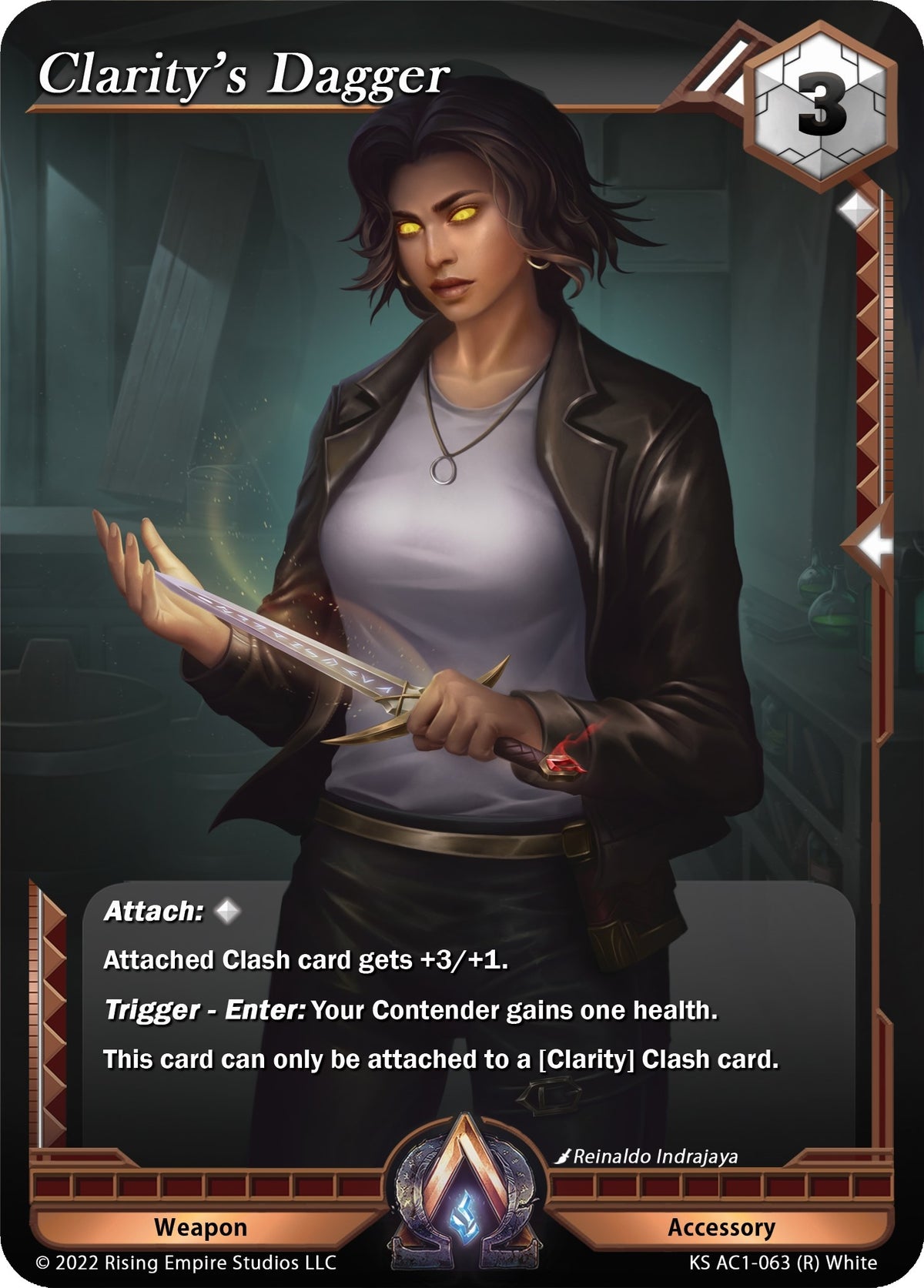 Image for Clarity's Dagger (KS AC1-063) (The Awakening (Kickstarter)) - Alpha Clash