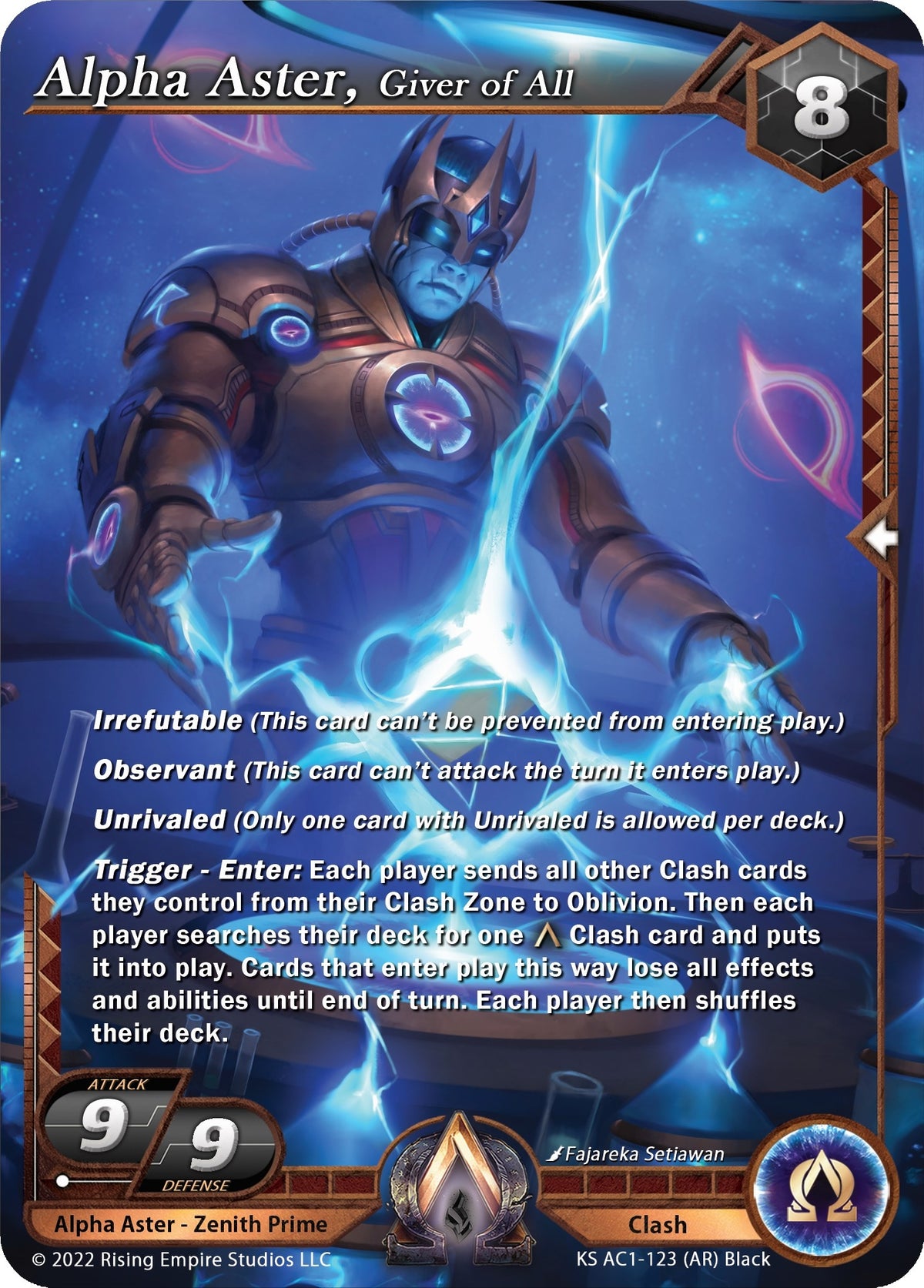 Image for Alpha Aster, Giver of All (Alpha Rare) (KS AC1-123) (The Awakening (Kickstarter)) - Alpha Clash