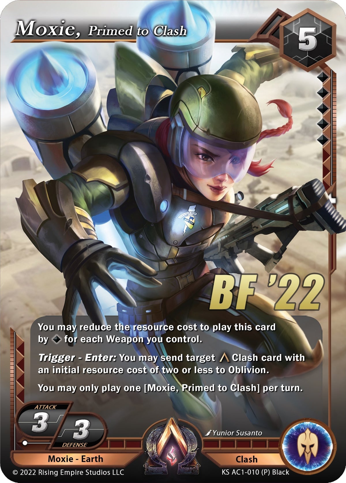 Moxie, Primed to Clash (Black Friday Promo) (KS AC1-010) (The Awakening (Kickstarter))