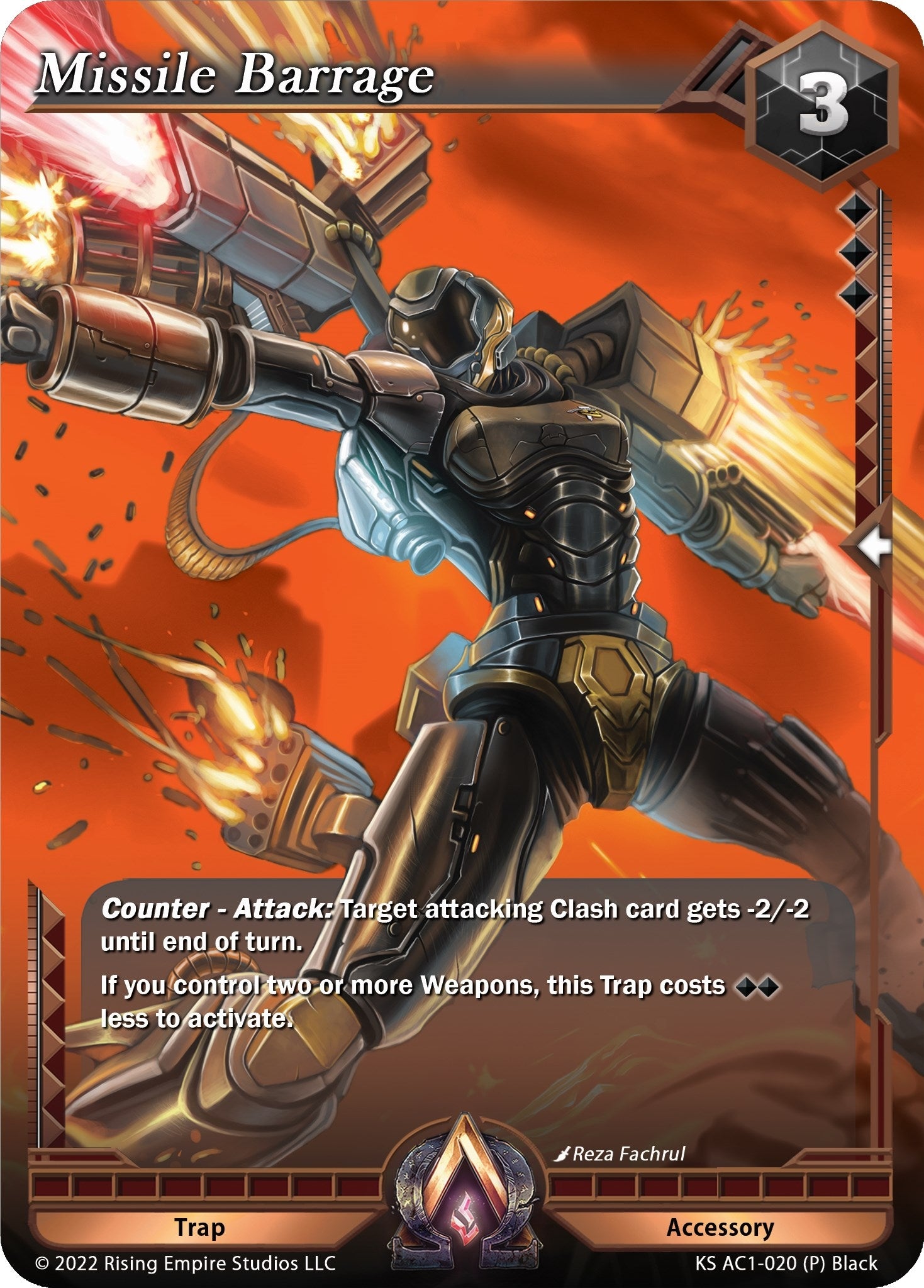 Missile Barrage (Parallel Foil) (KS AC1-020) (The Awakening (Kickstarter))