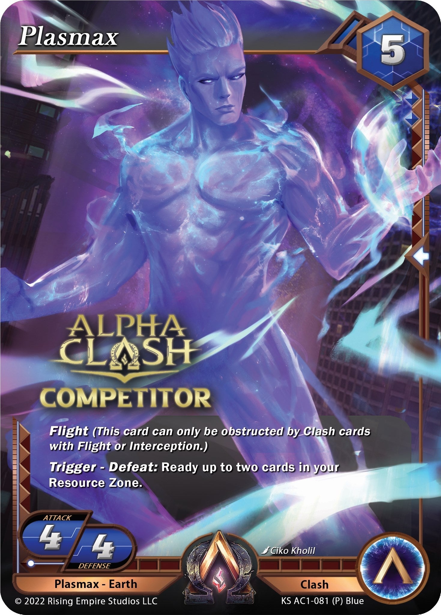 Image for Plasmax (Competitor Promo) (KS AC1-081) (The Awakening (Kickstarter)) - Alpha Clash