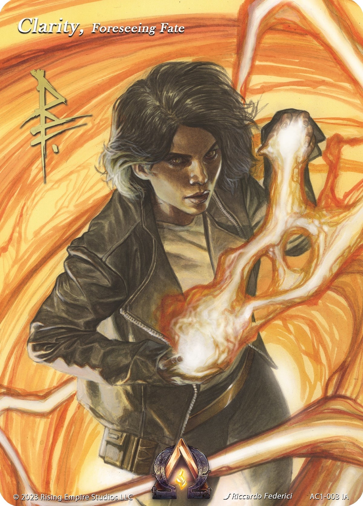 Clarity, Foreseeing Fate (Iconic Art) (AC1-003 IA) (The Awakening)