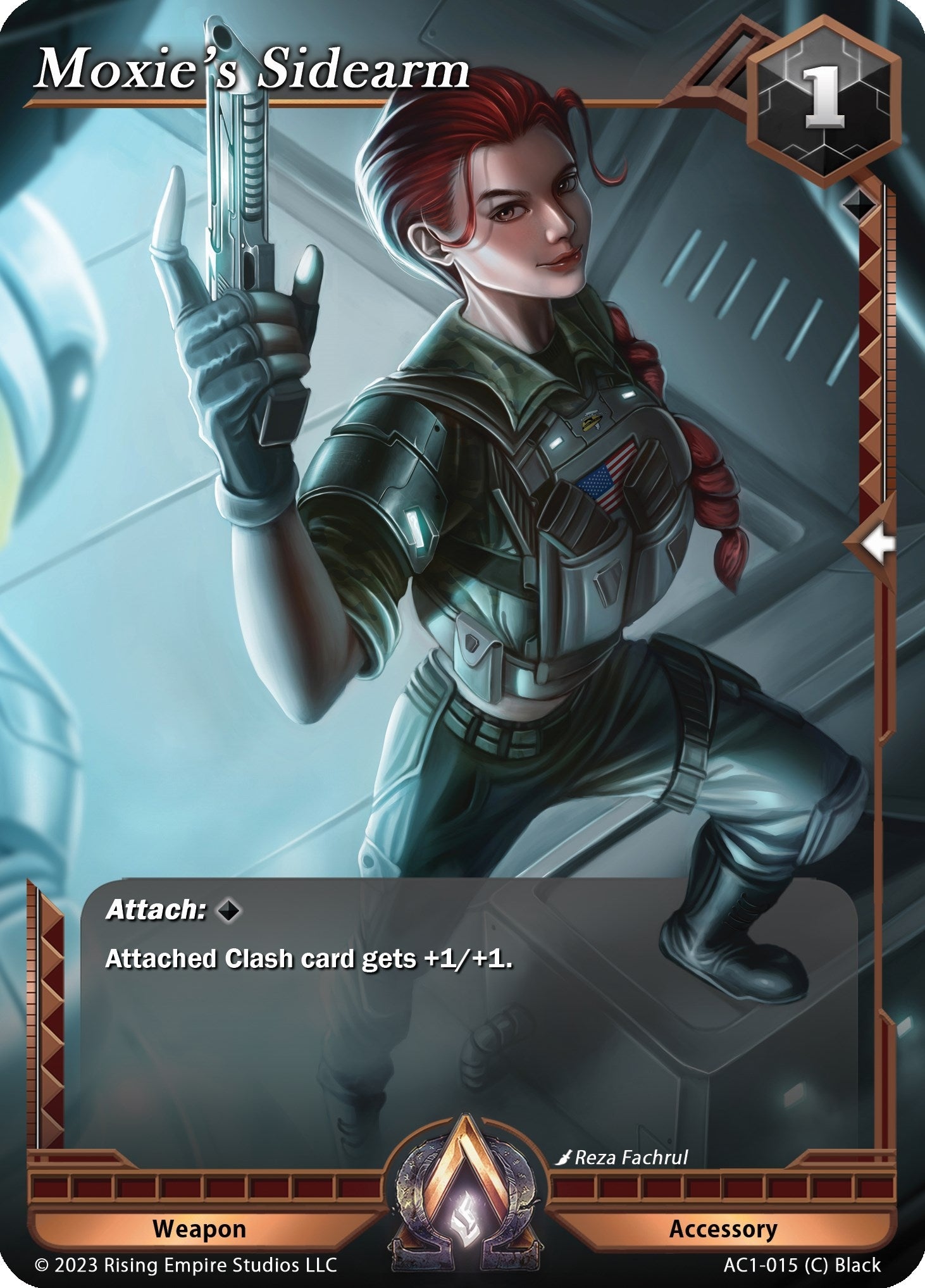 Image for Moxie's Sidearm (AC1-015) (The Awakening) - Alpha Clash