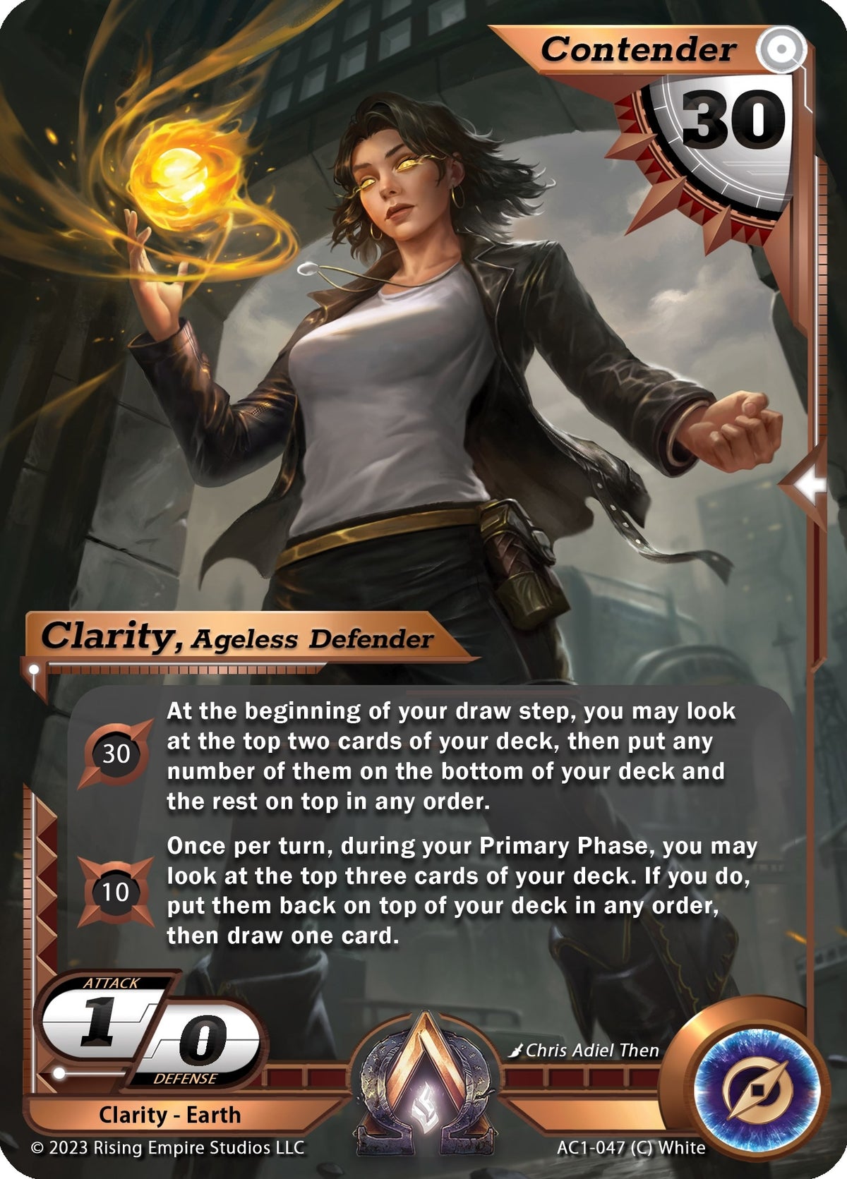 Image for Clarity, Ageless Defender (AC1-047) (The Awakening) - Alpha Clash
