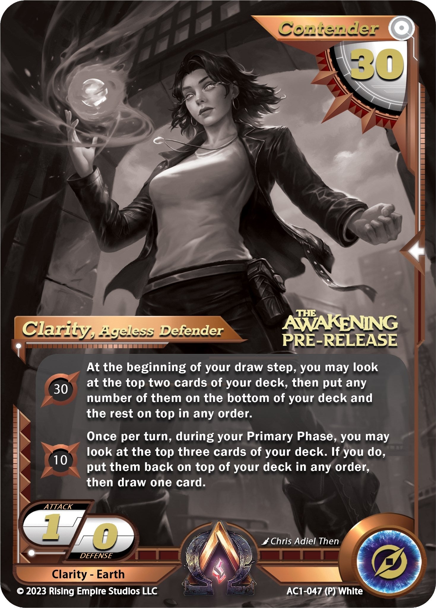 Clarity, Ageless Defender (Pre-Release) (AC1-047) (The Awakening)