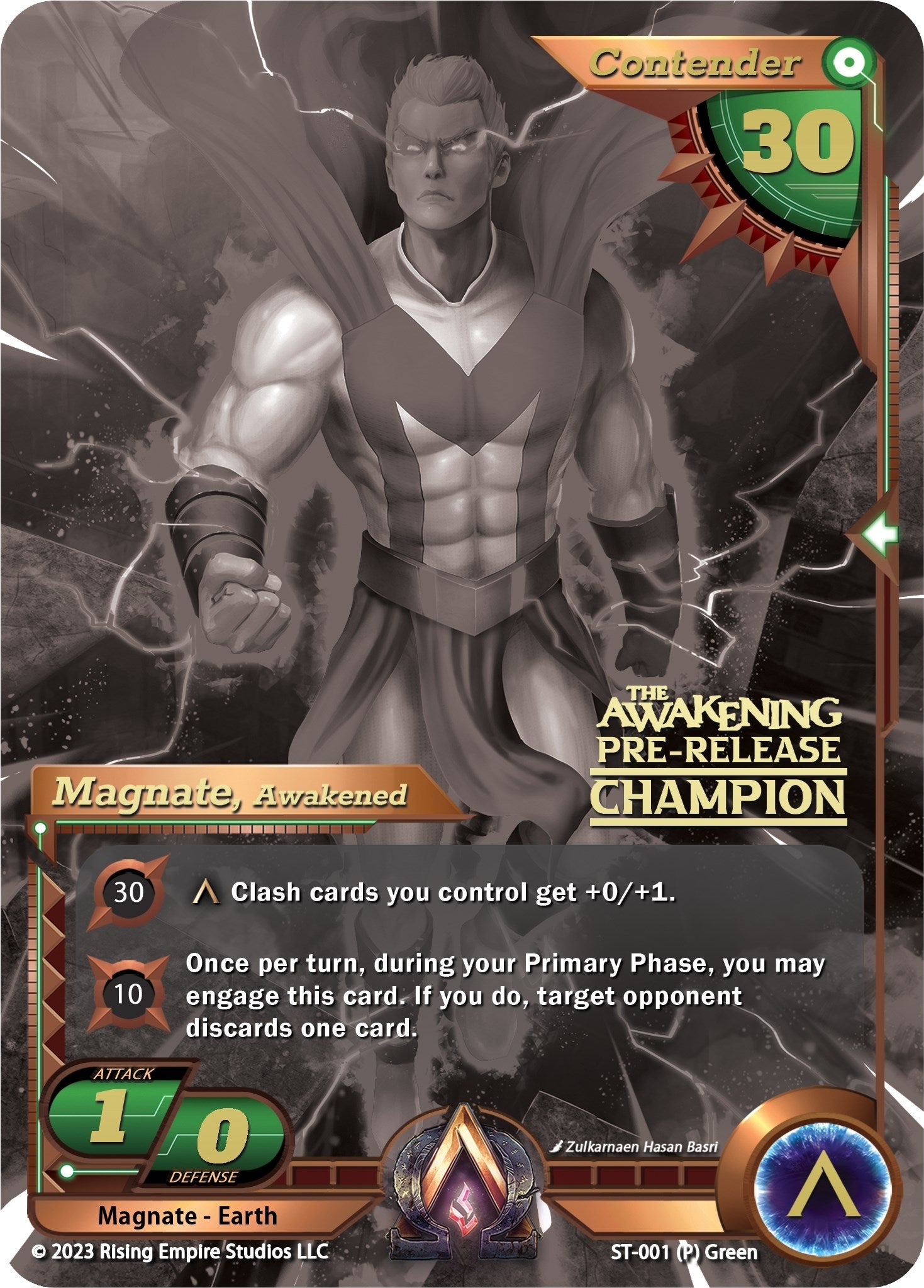 Image for Magnate, Awakened (Pre-Release Champion) (ST-001) (The Awakening) - Alpha Clash