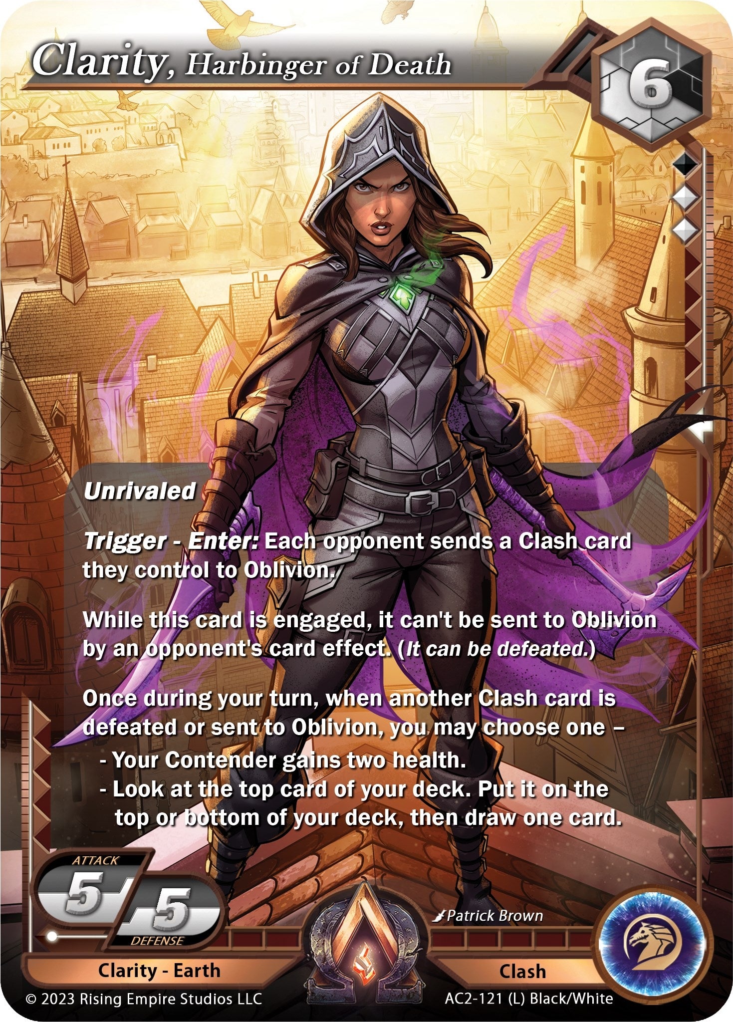 Image for Clarity, Harbinger of Death (AC2-121) (Clashgrounds) - Alpha Clash