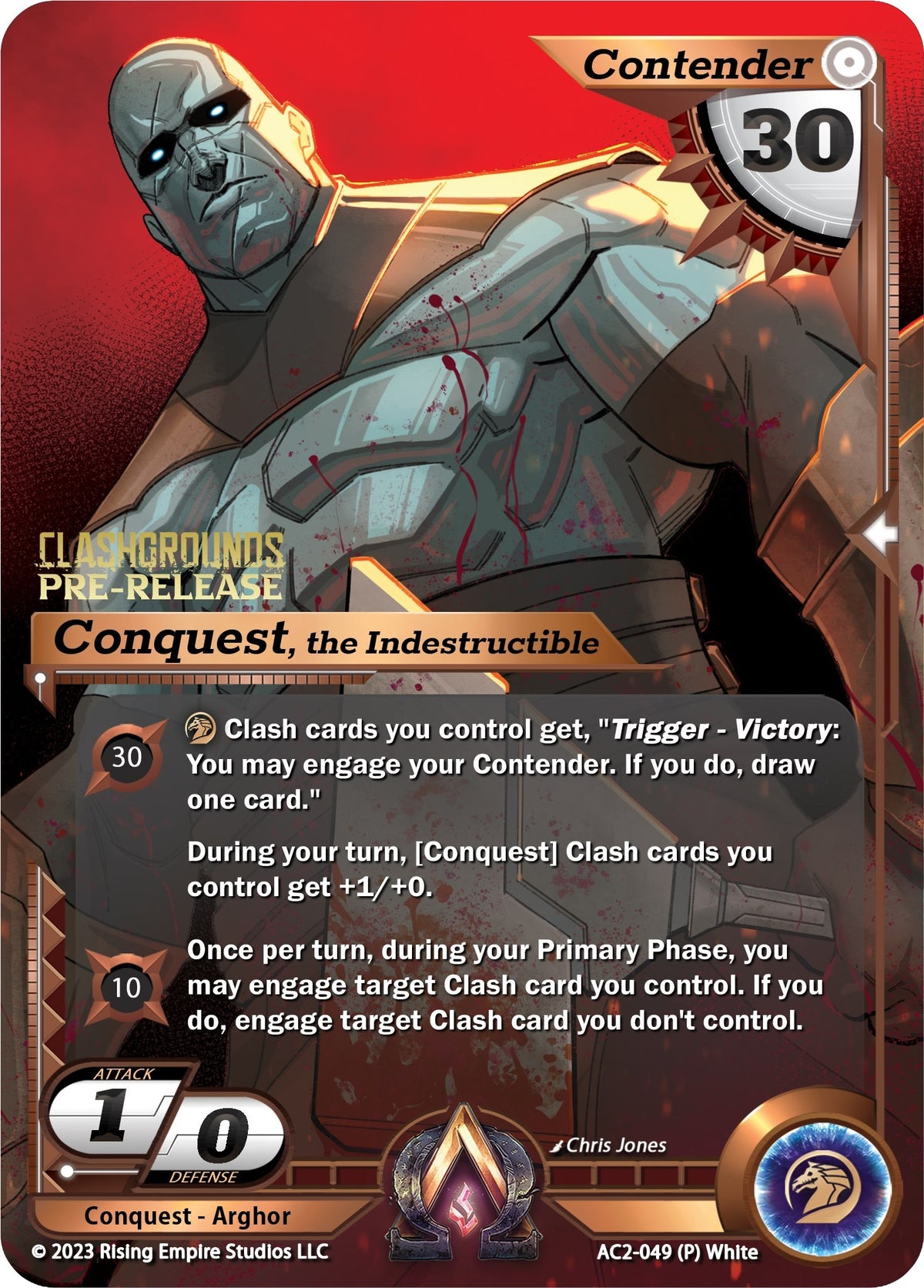 Image for Conquest, the Indestructible (Pre-Release) (AC2-049) (Clashgrounds) - Alpha Clash