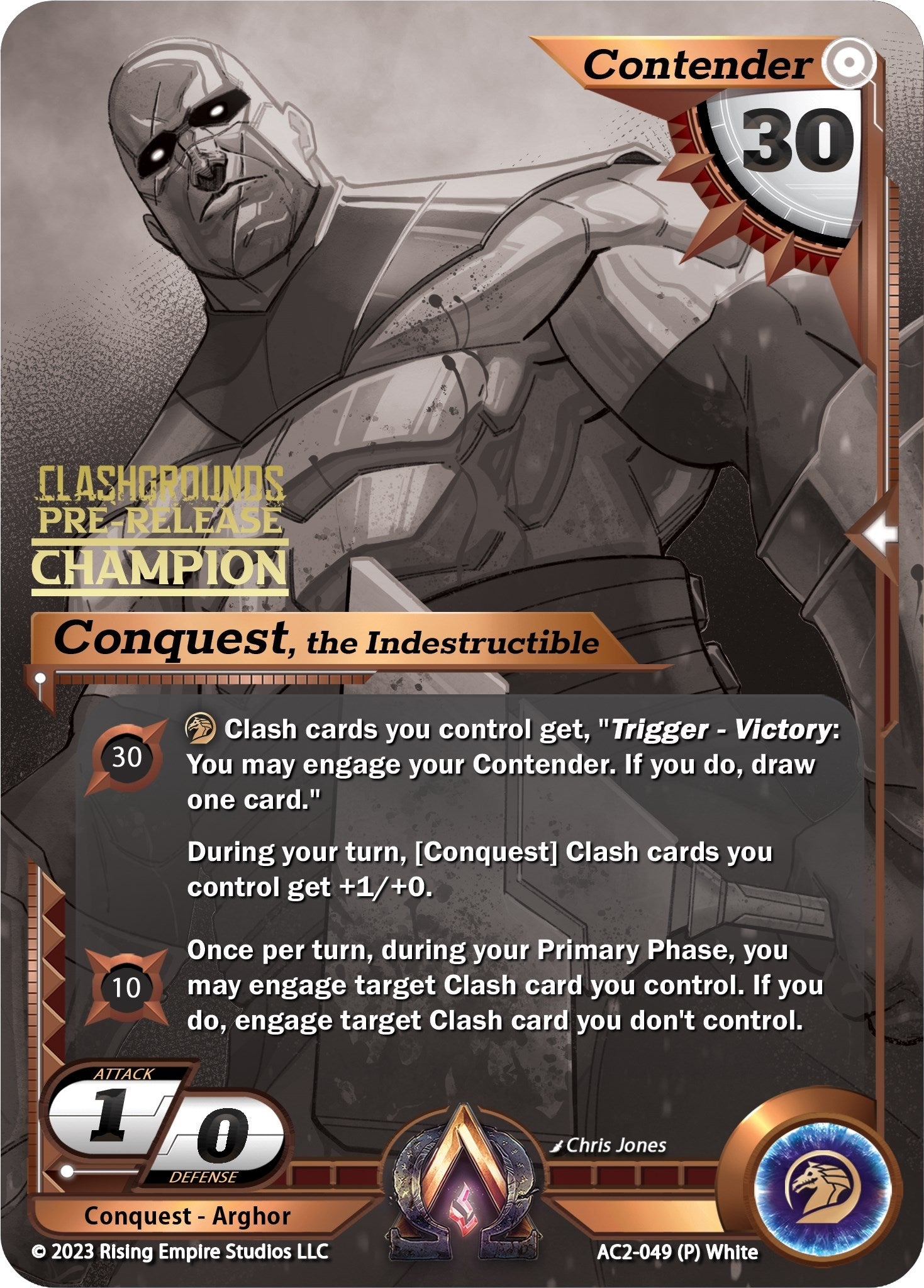 Image for Conquest, the Indestructible (Pre-Release Champion) (AC2-049) (Clashgrounds) - Alpha Clash