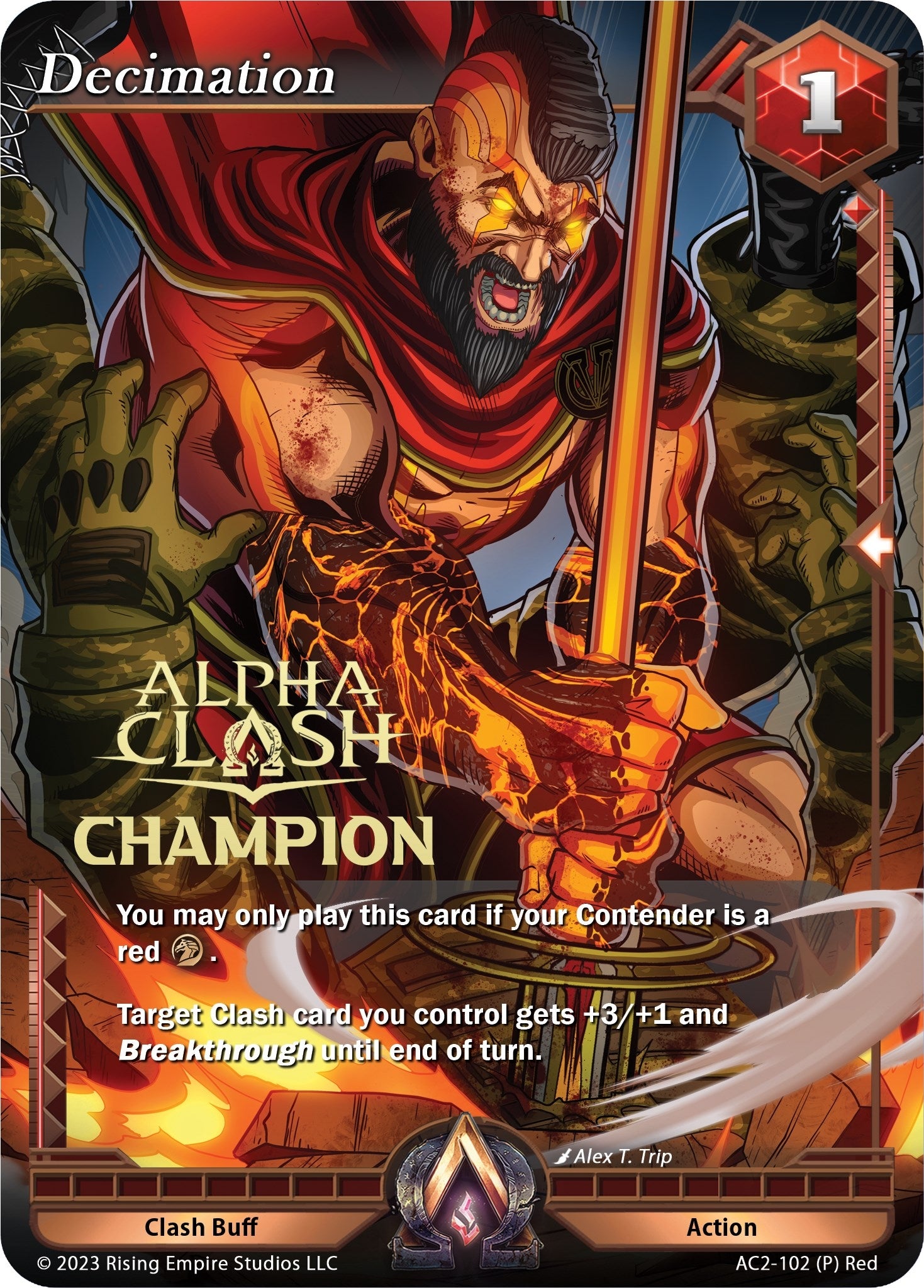 Image for Decimation (Champion) (AC2-102) (Clashgrounds) - Alpha Clash