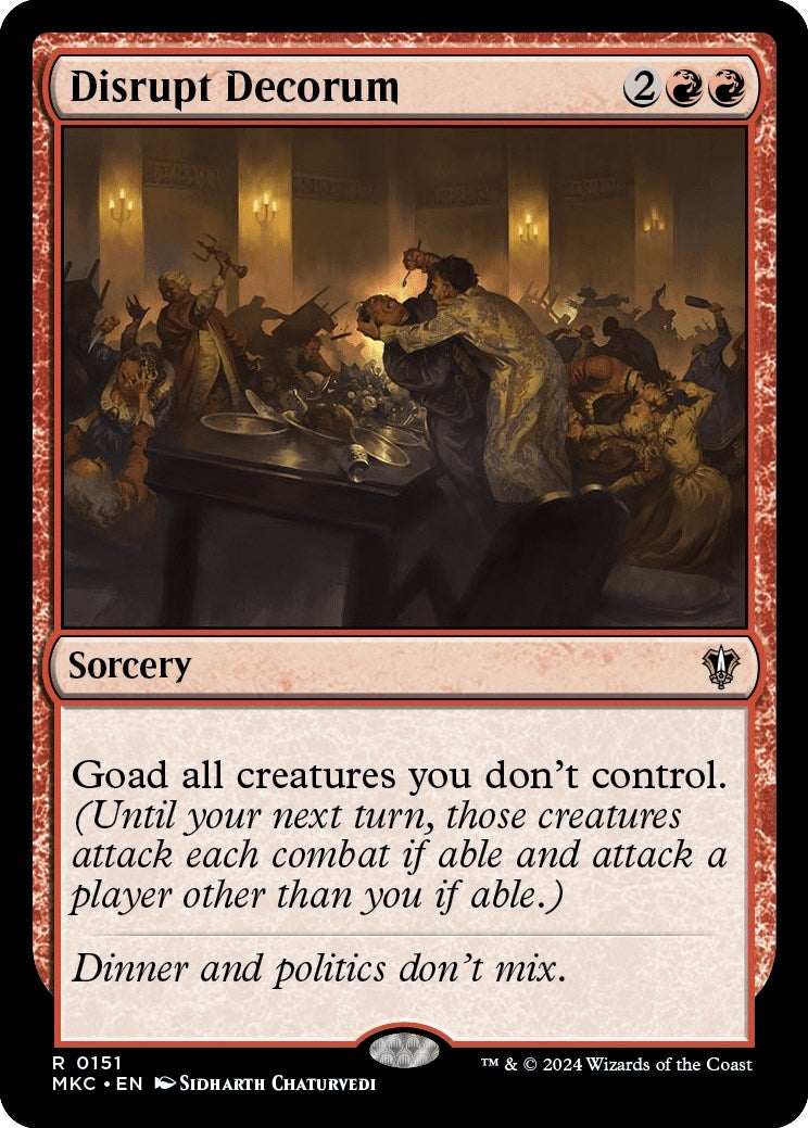 Image for Disrupt Decorum (151) (Murders at Karlov Manor) - Magic: The Gathering