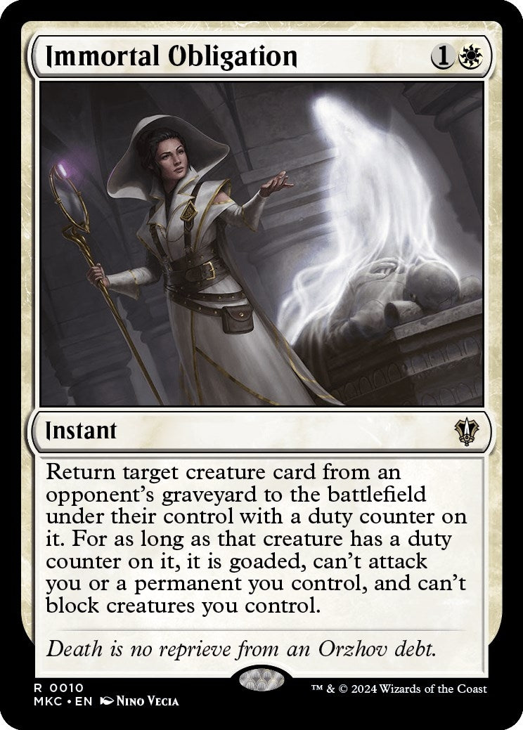 Image for Immortal Obligation (10) (Murders at Karlov Manor) - Magic: The Gathering