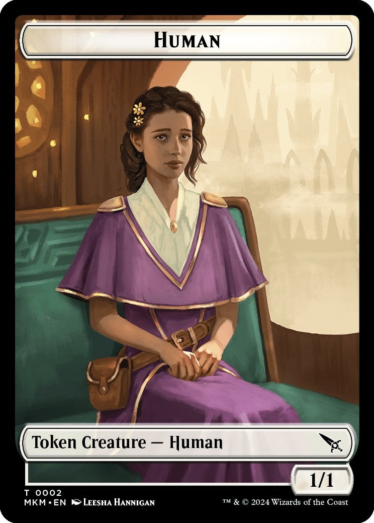 Image for Human // Ogre Double-Sided Token (2 // 14) (Murders at Karlov Manor) - Magic: The Gathering