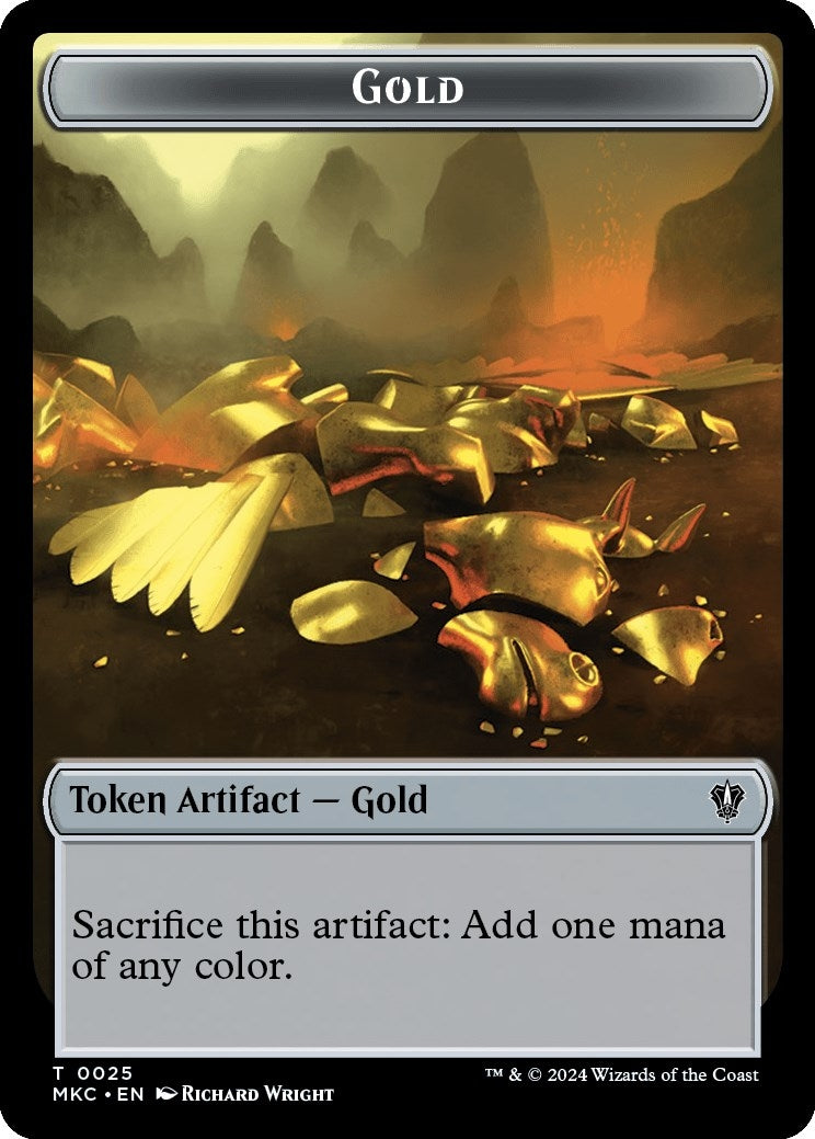 Image for Gold // The Monarch Double-Sided Token (25 // 31) (Murders at Karlov Manor) - Magic: The Gathering