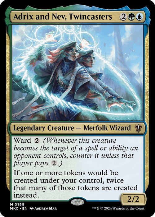 Image for Adrix and Nev, Twincasters (198) (Murders at Karlov Manor) - Magic: The Gathering
