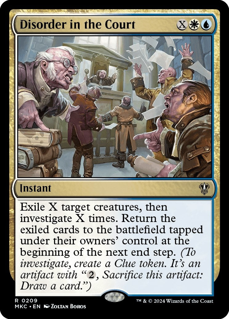 Image for Disorder in the Court (209) (Murders at Karlov Manor) - Magic: The Gathering