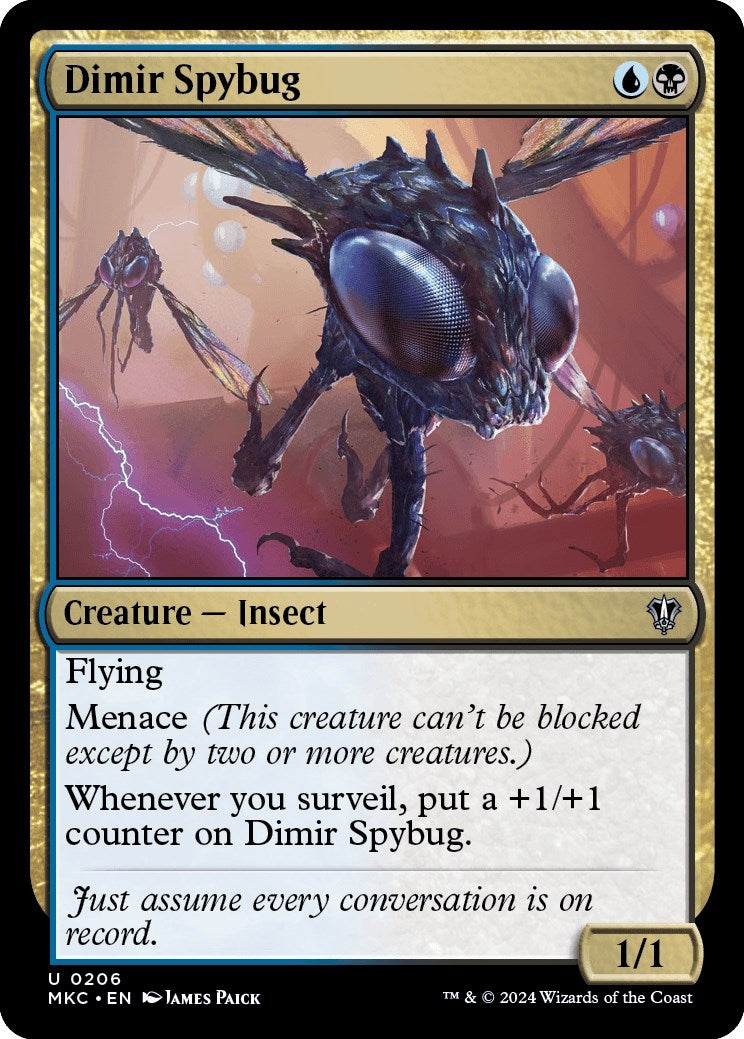 Image for Dimir Spybug (206) (Murders at Karlov Manor) - Magic: The Gathering