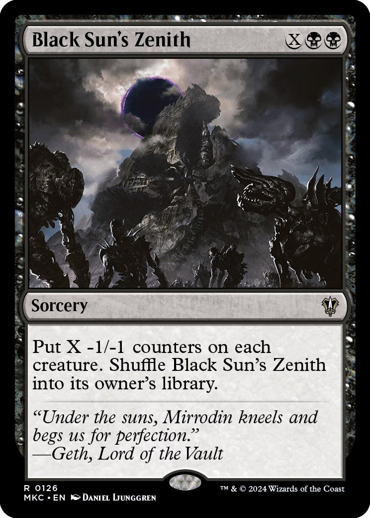 Image for Black Sun's Zenith (126) (Murders at Karlov Manor) - Magic: The Gathering