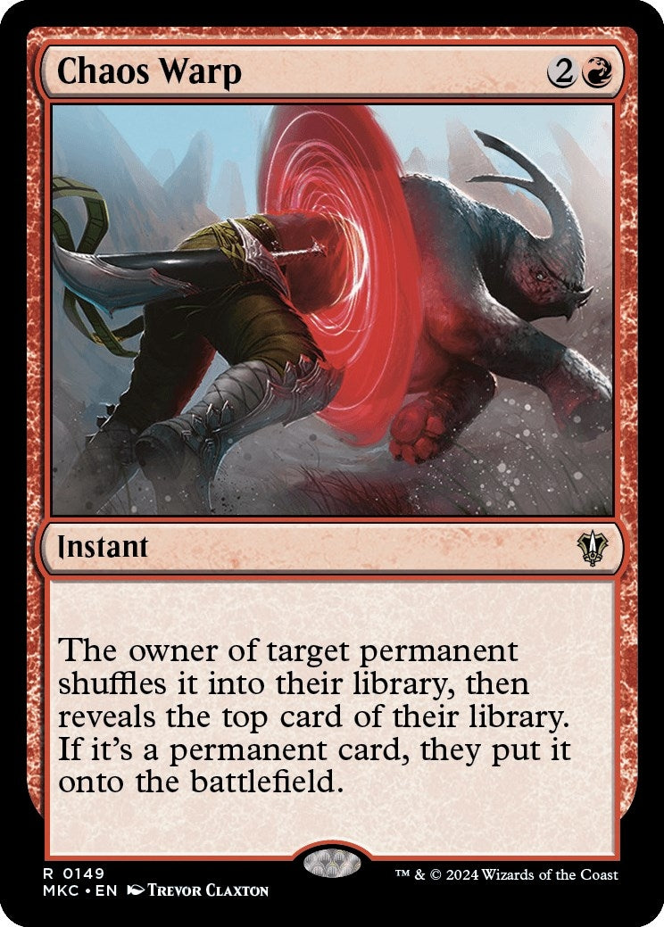 Image for Chaos Warp (149) (Murders at Karlov Manor) - Magic: The Gathering
