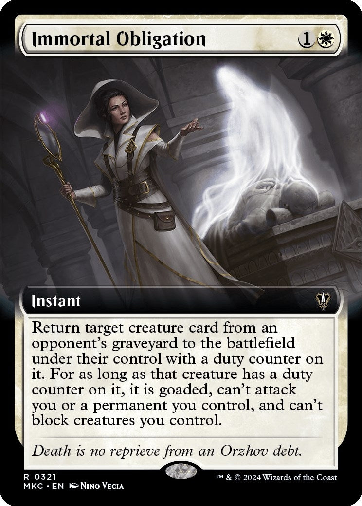 Image for Immortal Obligation (Extended Art) (321) (Murders at Karlov Manor) - Magic: The Gathering