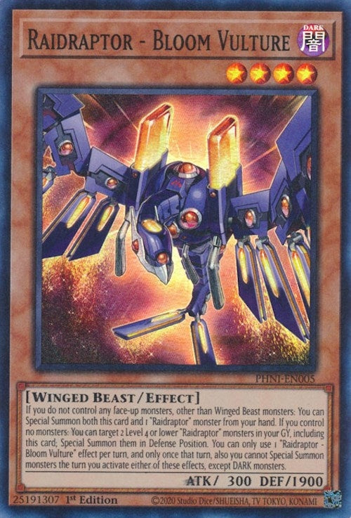 Image for Raidraptor - Bloom Vulture (PHNI-EN005) (PHNI) - YuGiOh