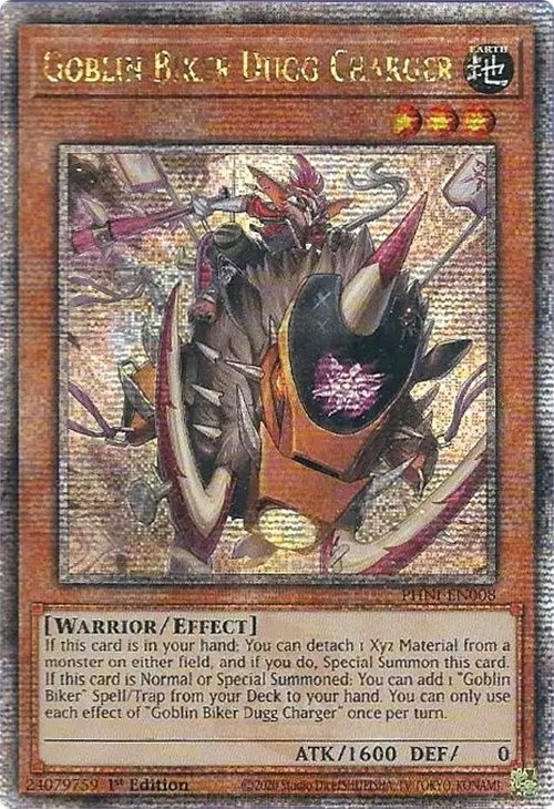 Image for Goblin Biker Dugg Charger (Quarter Century Secret Rare) (PHNI-EN008) (PHNI) - YuGiOh