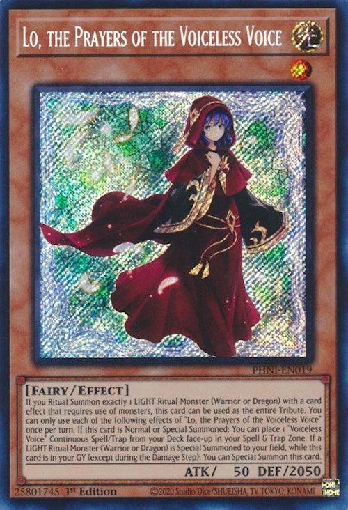 Image for Lo, the Prayers of the Voiceless Voice (PHNI-EN019) (PHNI) - YuGiOh