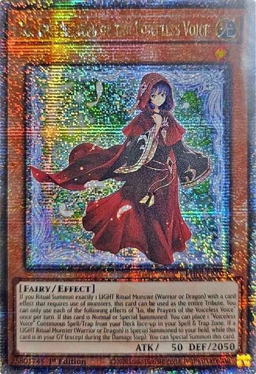 Image for Lo, the Prayers of the Voiceless Voice (Quarter Century Secret Rare) (PHNI-EN019) (PHNI) - YuGiOh