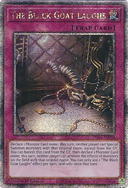 Image for The Black Goat Laughs (Quarter Century Secret Rare) (PHNI-EN078) (PHNI) - YuGiOh