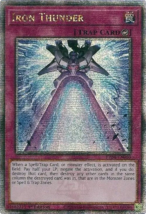 Image for Iron Thunder (Quarter Century Secret Rare) (PHNI-EN080) (PHNI) - YuGiOh