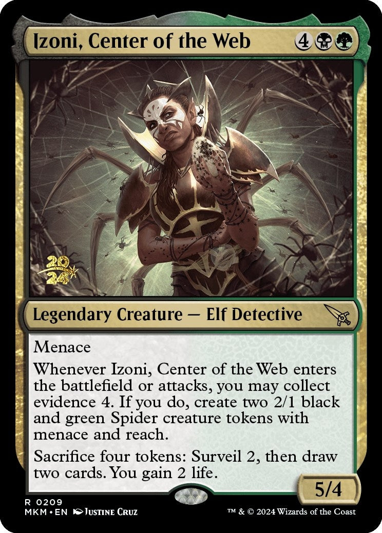 Image for Izoni, Center of the Web (209) (Prerelease Cards) - Magic: The Gathering