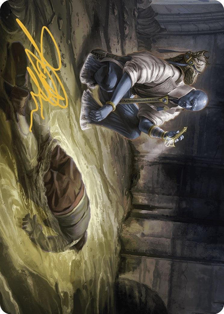 Image for Drag the Canal Art Card (Gold-Stamped Signature) (19) (Murders at Karlov Manor) - Magic: The Gathering