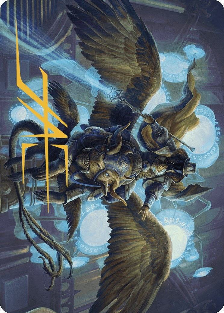 Image for Ezrim, Agency Chief Art Card (Gold-Stamped Signature) (20) (Murders at Karlov Manor) - Magic: The Gathering