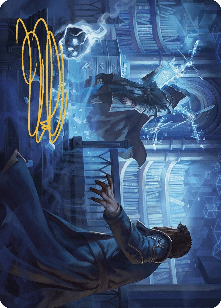 Image for Intrude on the Mind Art Card (Gold-Stamped Signature) (6) (Murders at Karlov Manor) - Magic: The Gathering