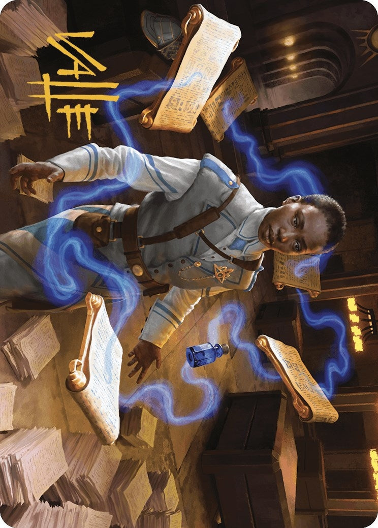 Image for Case File Auditor Art Card (Gold-Stamped Signature) (3) (Murders at Karlov Manor) - Magic: The Gathering