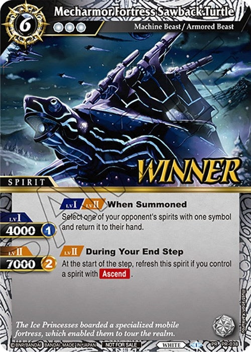 Image for Mecharmor Fortress Sawback Turtle (Tournament Pack Vol. 4 -Winner-) (PR-038) (Launch & Event Promos) - Battle Spirits Saga