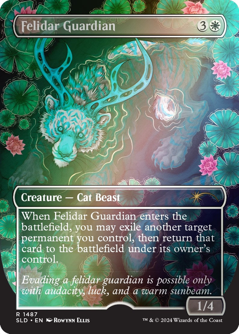 Image for Felidar Guardian (Rainbow Foil) (1487) (Secret Lair Drop Series) - Magic: The Gathering