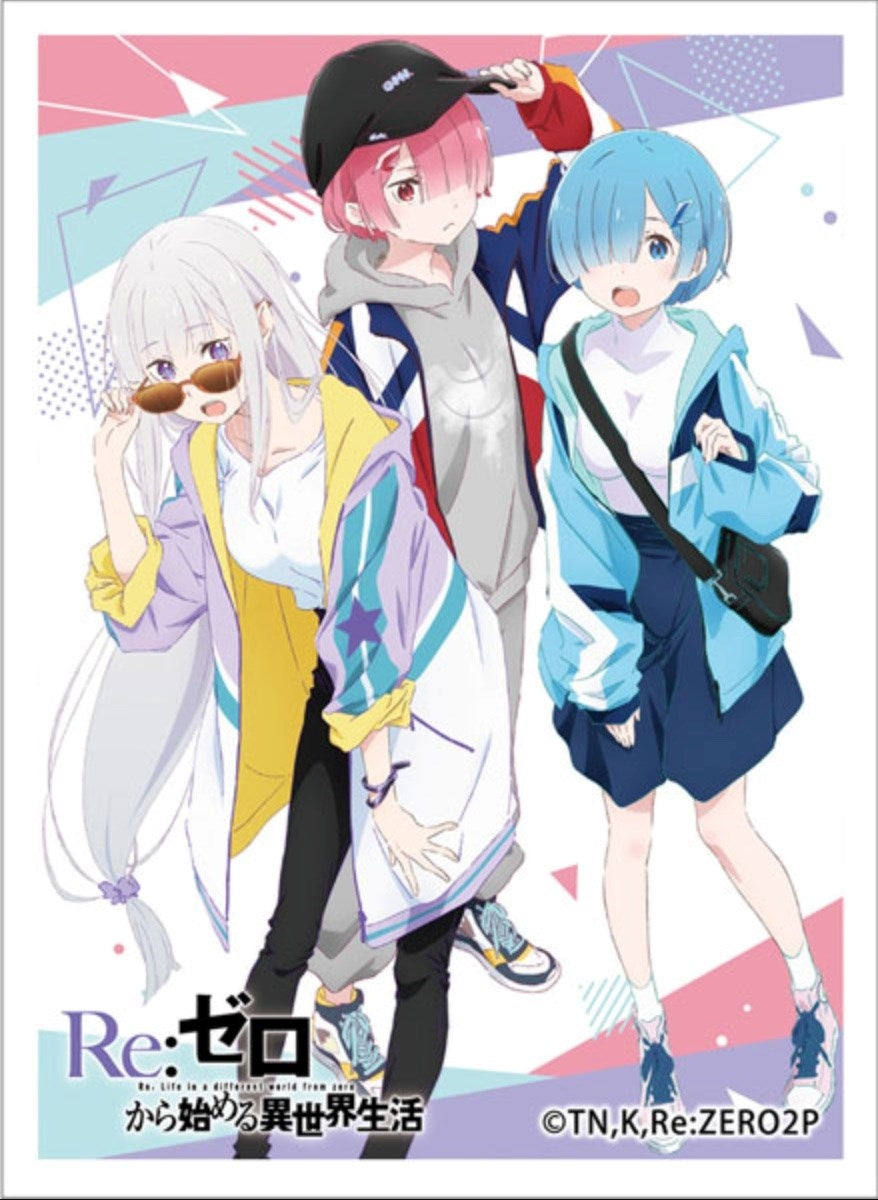 Image for Curtain Damashii: Re: ZERO -Starting Life in Another World - Emilia & Ram & Rem (65-Sleeves) - Card Sleeves