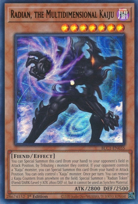 Image for Radian, the Multidimensional Kaiju (BLC1-EN035) (BLC1) - YuGiOh