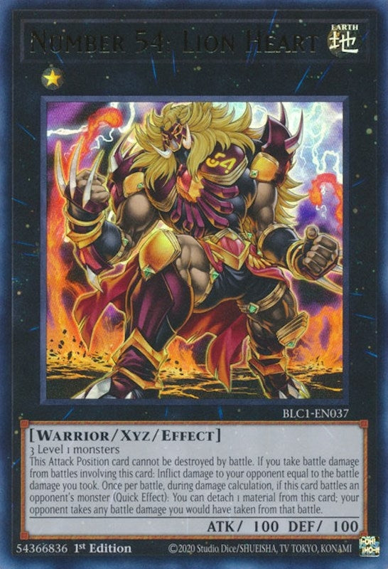 Image for Number 54: Lion Heart (BLC1-EN037) (BLC1) - YuGiOh