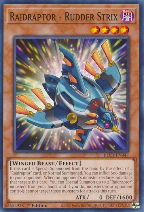 Image for Raidraptor - Rudder Strix (BLC1-EN047) (BLC1) - YuGiOh