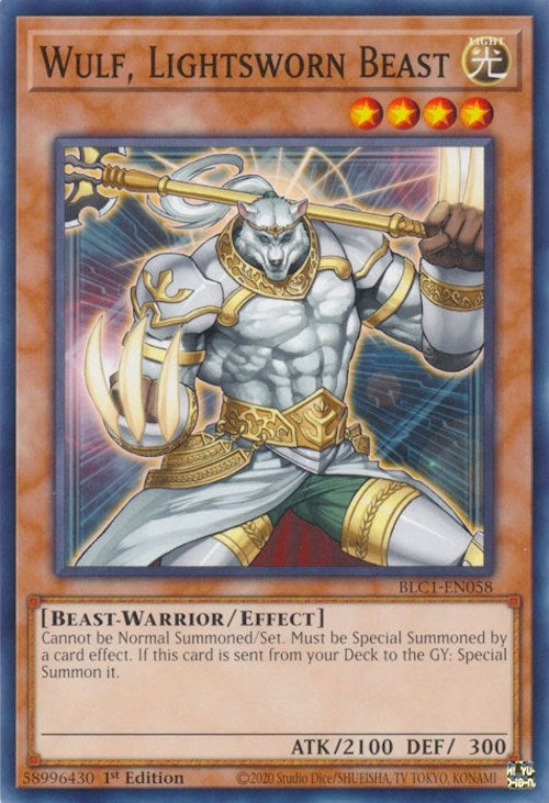 Image for Wulf, Lightsworn Beast (BLC1-EN058) (BLC1) - YuGiOh