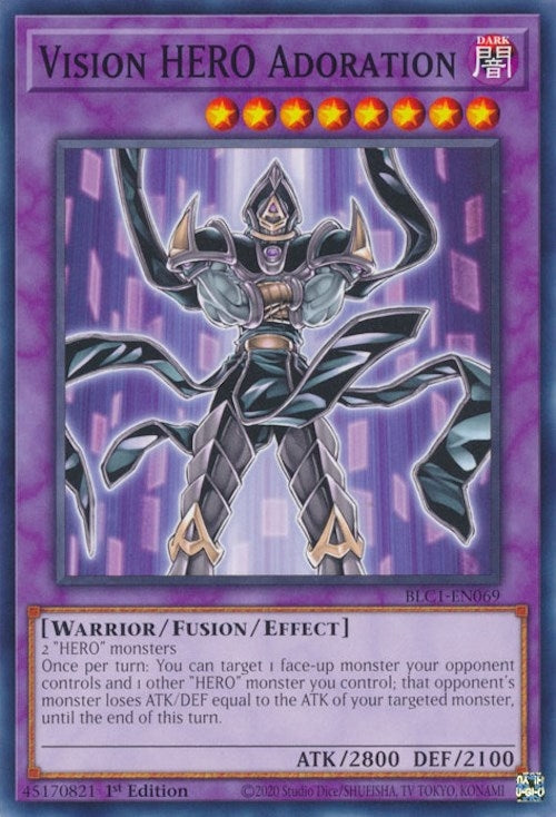 Image for Vision HERO Adoration (BLC1-EN069) (BLC1) - YuGiOh