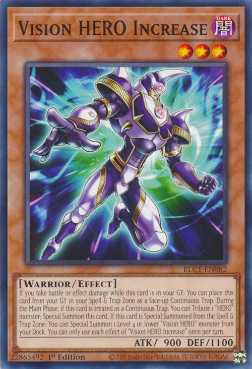 Image for Vision HERO Increase (BLC1-EN082) (BLC1) - YuGiOh