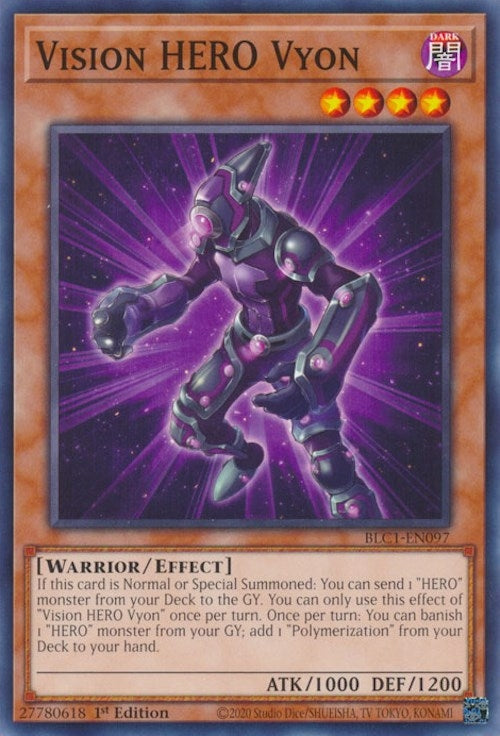 Image for Vision HERO Vyon (BLC1-EN097) (BLC1) - YuGiOh