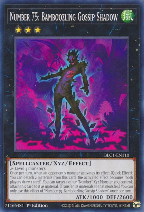 Image for Number 75: Bamboozling Gossip Shadow (BLC1-EN110) (BLC1) - YuGiOh