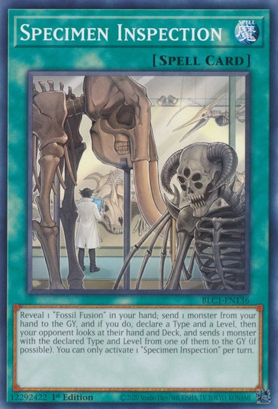 Image for Specimen Inspection (BLC1-EN136) (BLC1) - YuGiOh