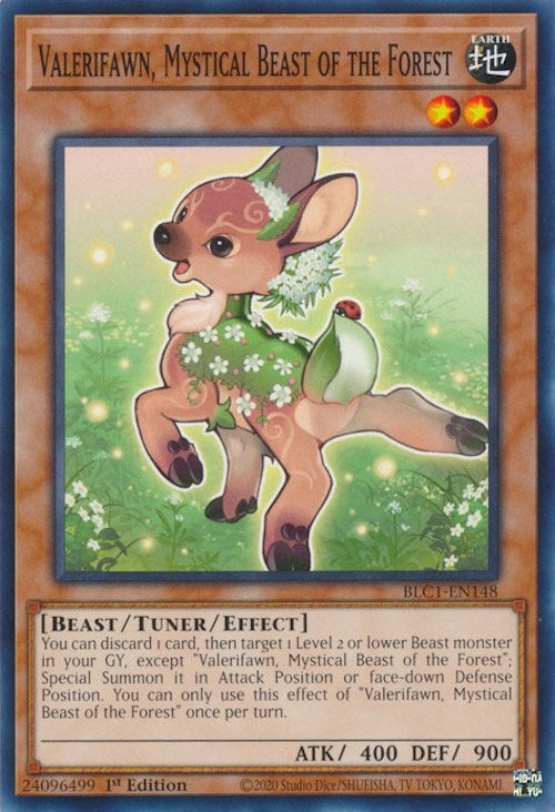 Image for Valerifawn, Mystical Beast of the Forest (BLC1-EN148) (BLC1) - YuGiOh