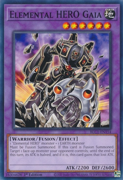 Image for Elemental HERO Gaia (BLC1-EN154) (BLC1) - YuGiOh