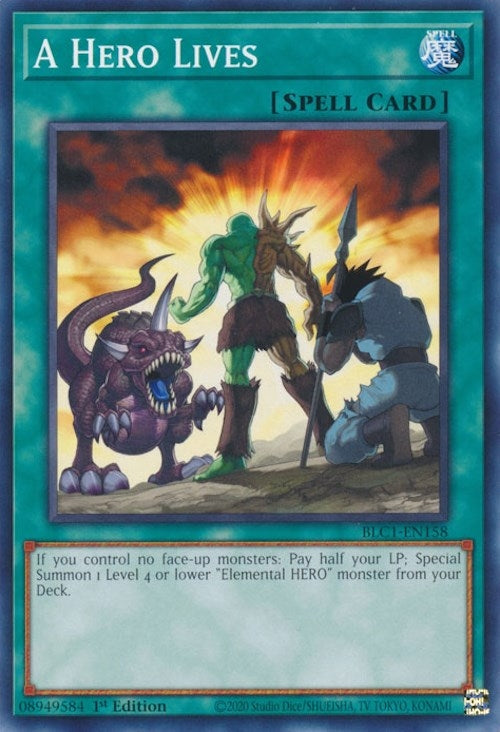 Image for A Hero Lives (BLC1-EN158) (BLC1) - YuGiOh